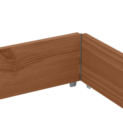Paretali per Pallet 3pz Marroni 150x100cm Legno Massello Pino | homemem39