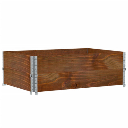 Poggiapiedi da Giardino Marrone 120x80cm Legno Massello di Pino | homemem39