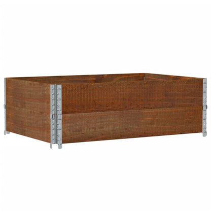 Poggiapiedi da Giardino Marrone 120x80cm Legno Massello di Pino | homemem39