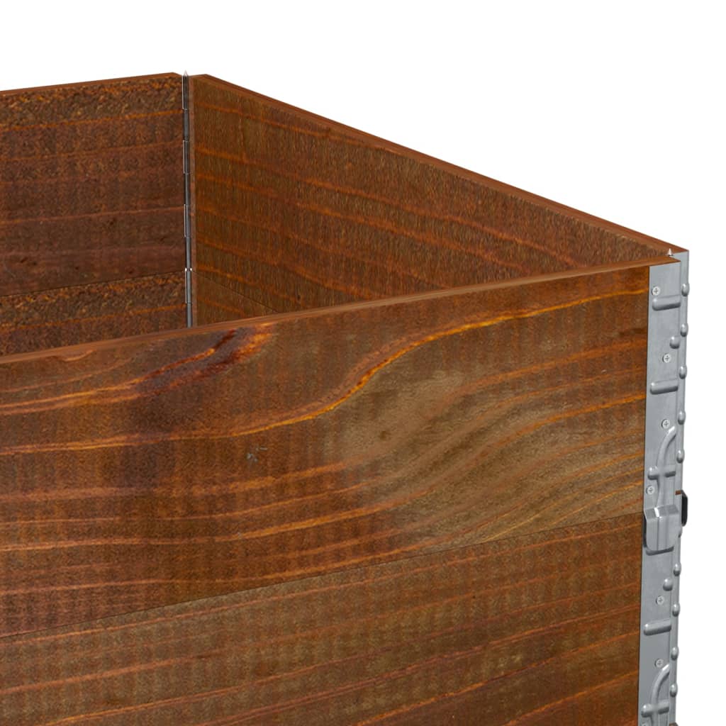Poggiapiedi da Giardino Marrone 120x80cm Legno Massello di Pino | homemem39