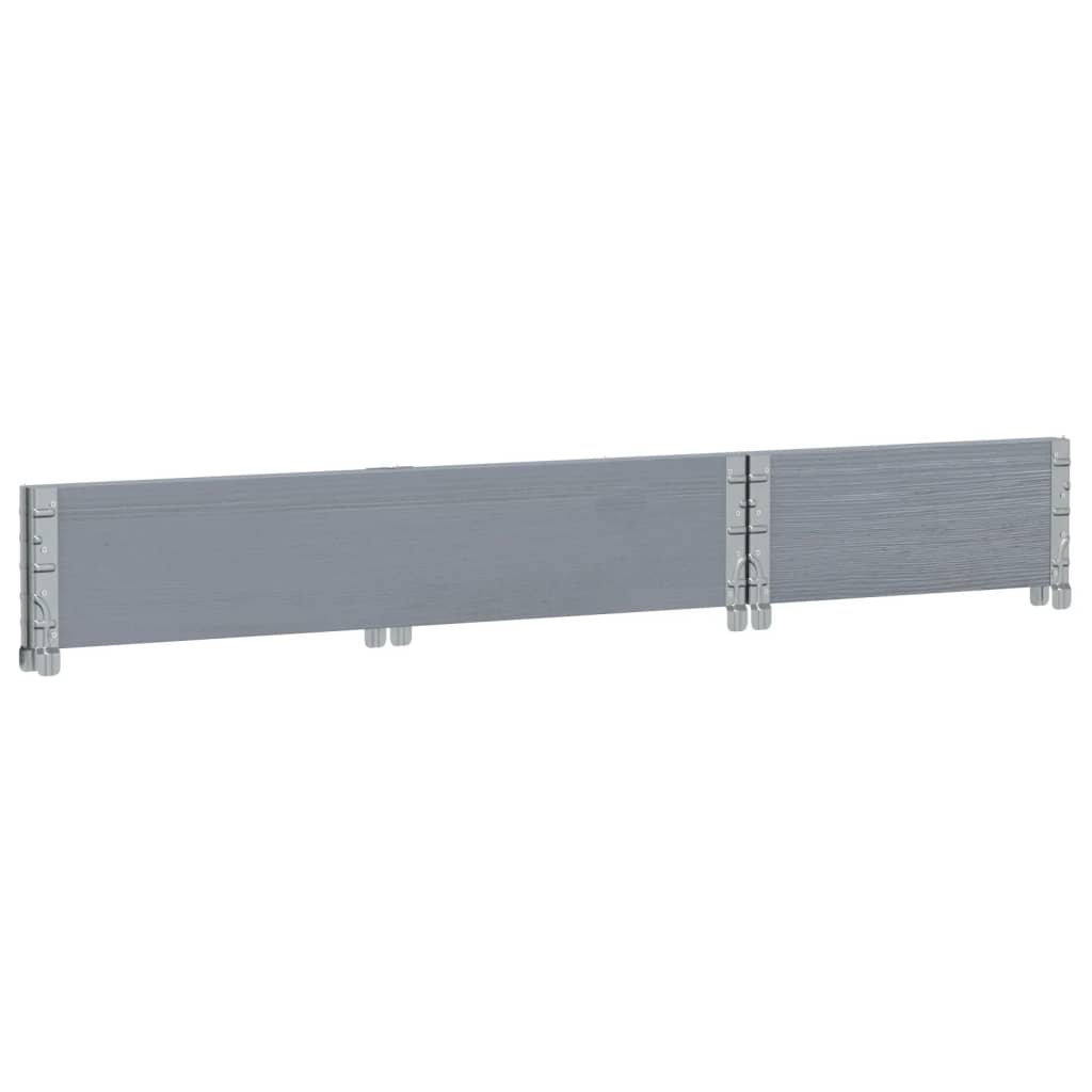 Fioriera da Giardino Grigia 40x40x78 cm Legno Massello di Pino | homemem39