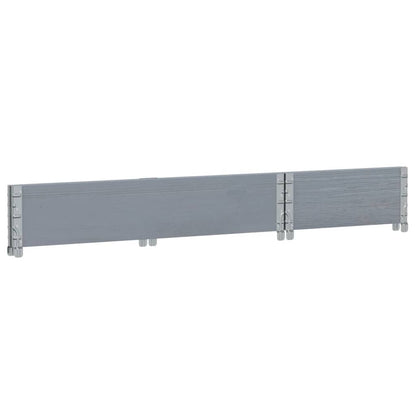 Fioriera da Giardino Grigia 40x40x78 cm Legno Massello di Pino | homemem39