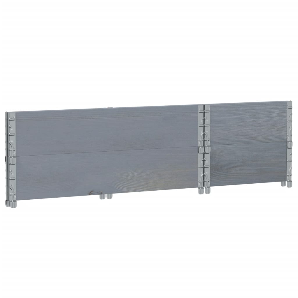 Fioriera da Giardino Grigia 40x40x78 cm Legno Massello di Pino | homemem39