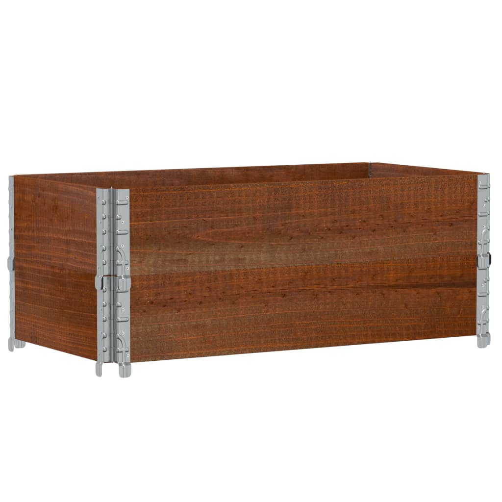 Fioriera da Giardino Marrone 100x50 cm Legno Massello di Pino | homemem39