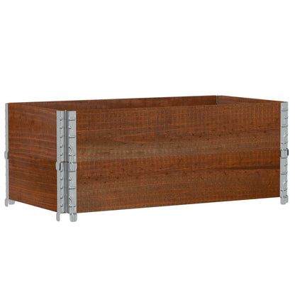 Fioriera da Giardino Marrone 100x50 cm Legno Massello di Pino | homemem39