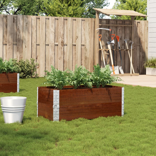 Fioriera da Giardino Marrone 100x50 cm Legno Massello di Pino | homemem39