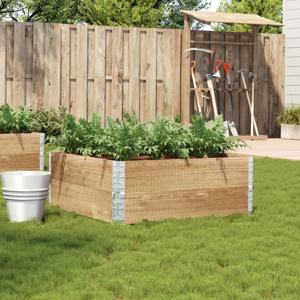 Fioriera da Giardino 100x100 cm in Legno Massello di Pino - homemem39