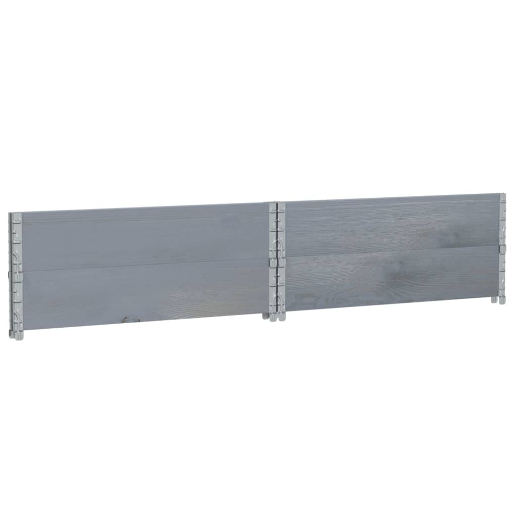 Fioriera da Giardino Grigia 100x100 cm Legno Massello di Pino | homemem39
