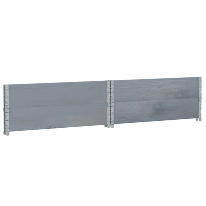Fioriera da Giardino Grigia 100x100 cm Legno Massello di Pino | homemem39