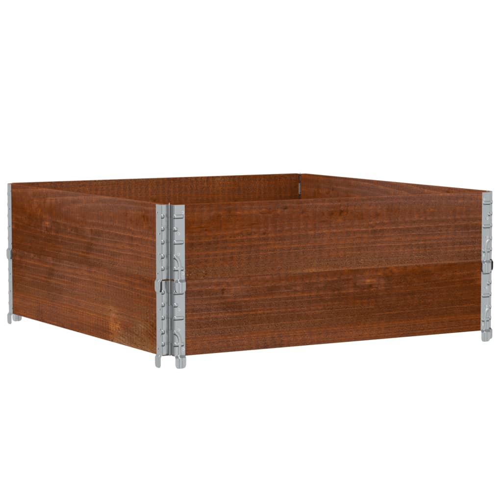 Fioriera da Giardino Marrone 100x100 cm Legno Massello di Pino | homemem39