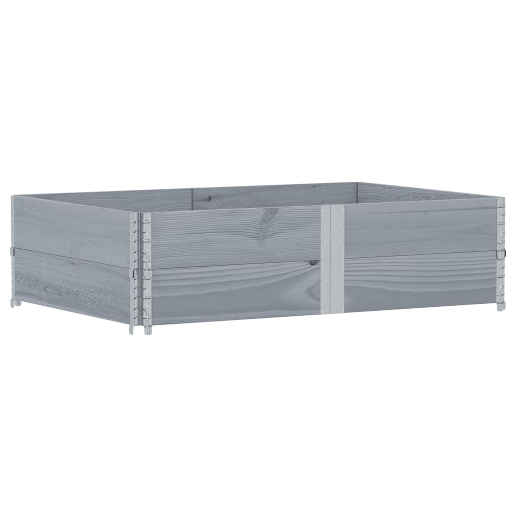 Fioriera da Giardino Grigia 150x100 cm Legno Massello di Pino - homemem39