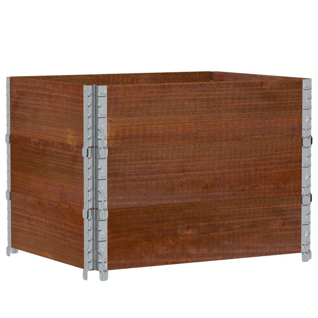 Fioriera da Giardino Marrone 80x60 cm Legno Massello di Pino | homemem39