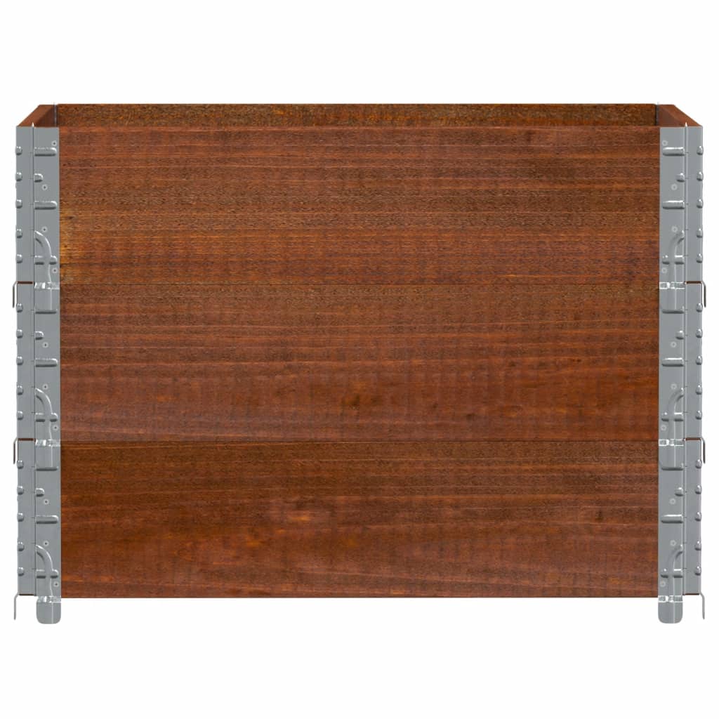 Fioriera da Giardino Marrone 80x60 cm Legno Massello di Pino | homemem39