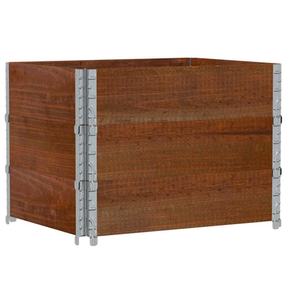 Fioriera da Giardino Marrone 80x60 cm Legno Massello di Pino | homemem39