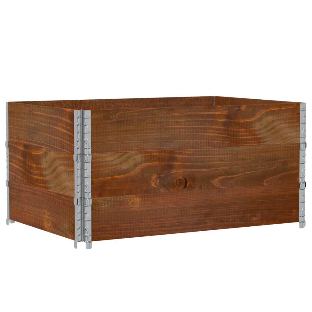Poggiapiedi da Giardino Marrone 120x80cm Legno Massello di Pino | homemem39