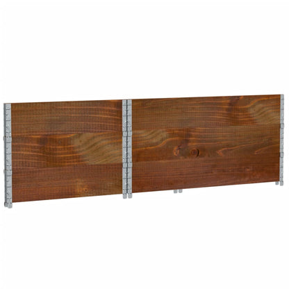 Poggiapiedi da Giardino Marrone 120x80cm Legno Massello di Pino | homemem39