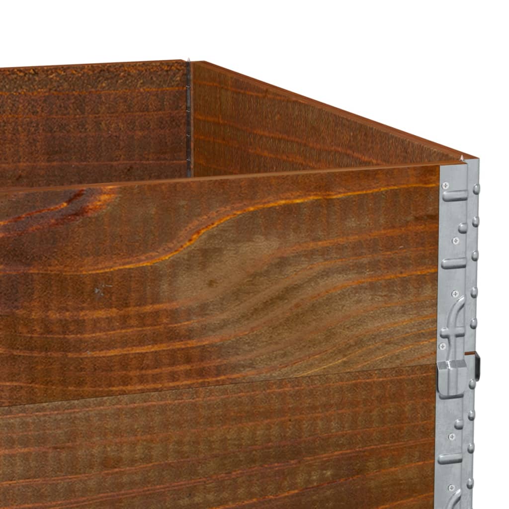Poggiapiedi da Giardino Marrone 120x80cm Legno Massello di Pino | homemem39