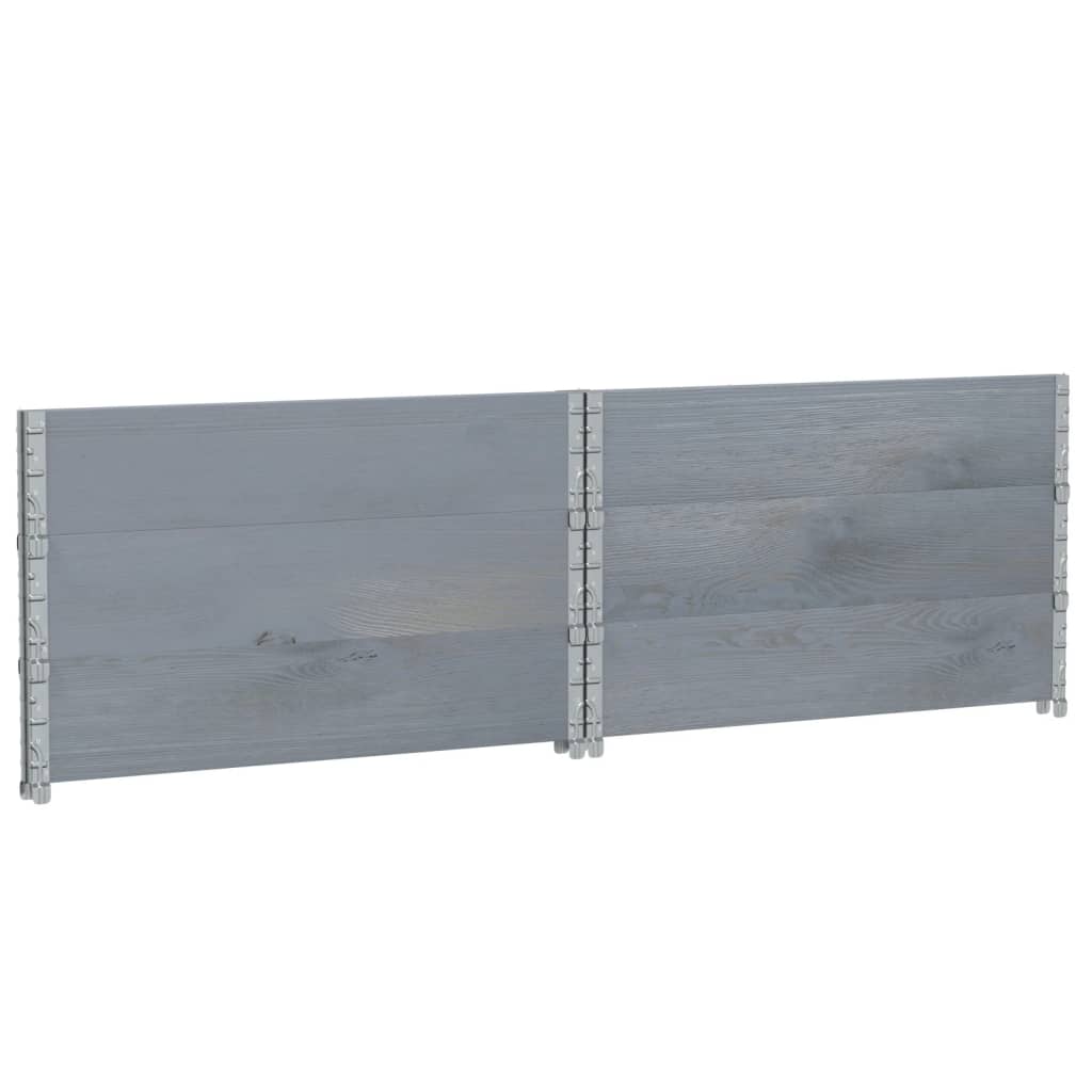 Fioriera da Giardino Grigia 100x100 cm Legno Massello di Pino | homemem39