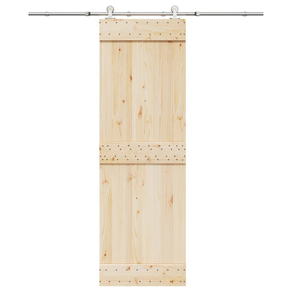 Kit Binari Porta Scorrevole 183 cm Acciaio Inossidabile Argento | homemem39