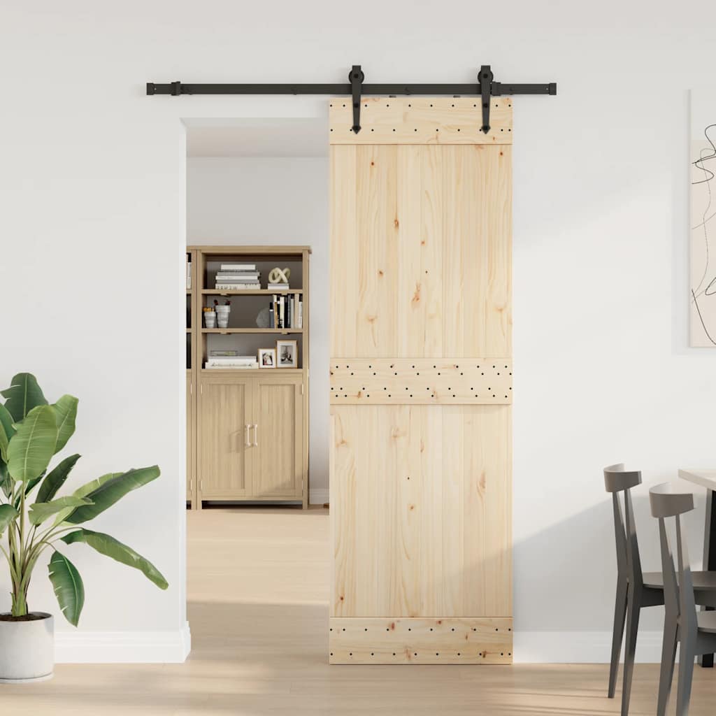 Kit di Binari per Porte Scorrevoli 152,5 cm Acciaio Nero | homemem39