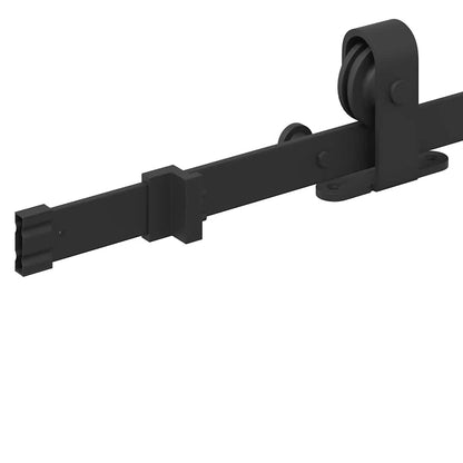 Kit di Binari per Porte Scorrevoli 152,5 cm Acciaio Nero | homemem39