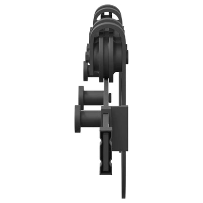 Kit di Binari per Porte Scorrevoli 183 cm Acciaio Nero | homemem39