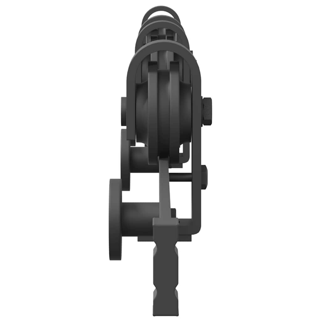 Kit di Binari per Porte Scorrevoli 183 cm Acciaio Nero | homemem39