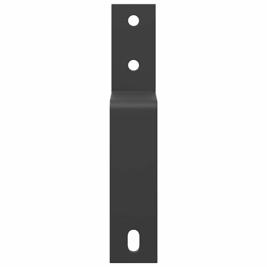 Staffe Bypass Porta Fienile 5 pz Guide Piatte Acciaio Carbonio | homemem39