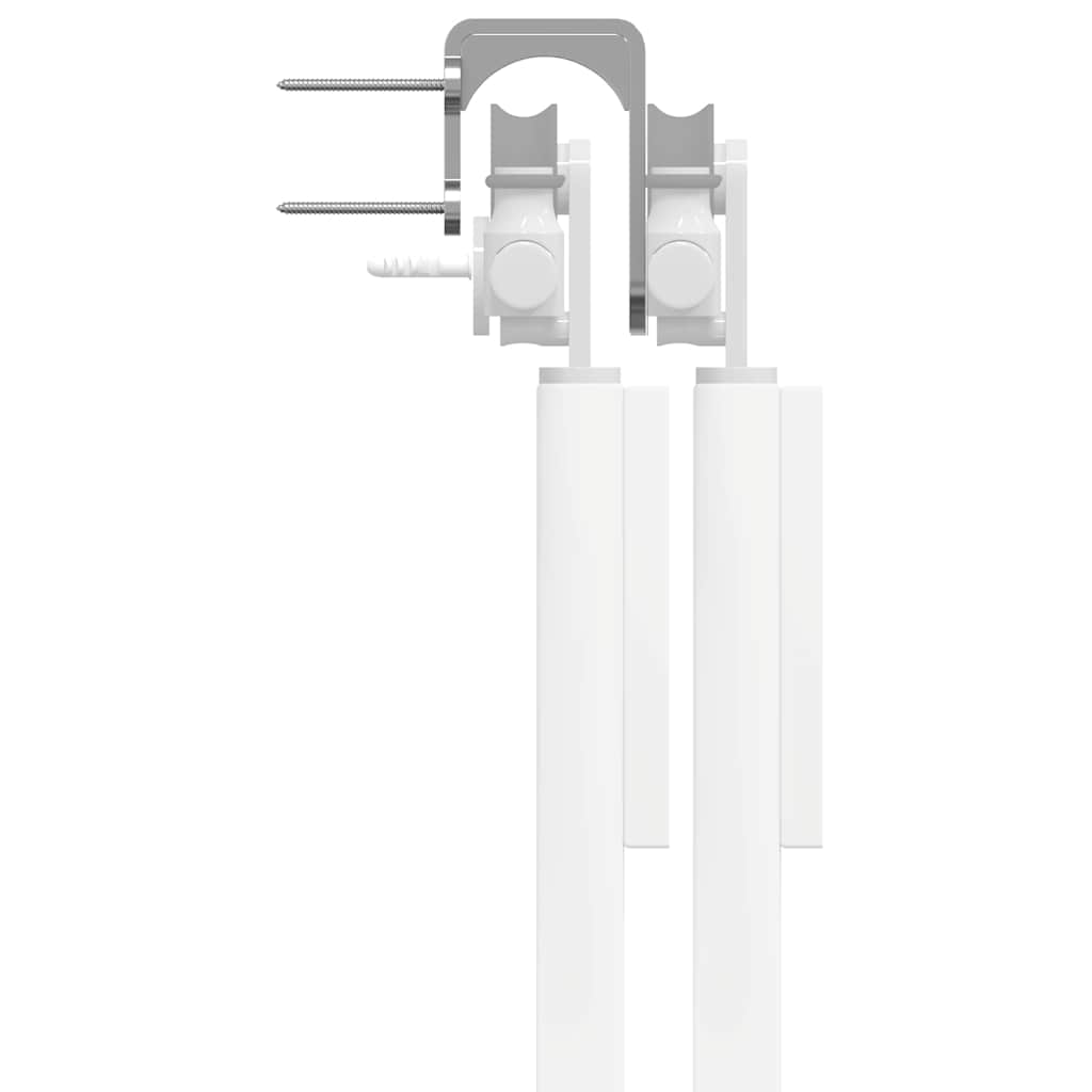Staffe Bypass Porta della Fienile 4 pz Guide Tonde Acciaio Inox | homemem39