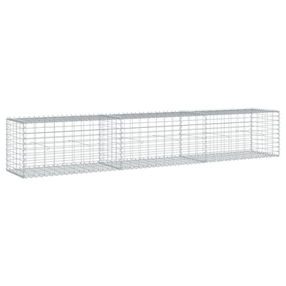 Cesto Gabbione con Copertura 300x50x50 cm Ferro Zincato | homemem39