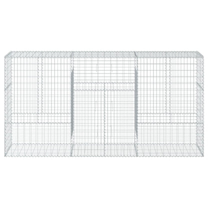 Cesto Gabbione con Copertura 300x50x150 cm in Ferro Zincato - homemem39