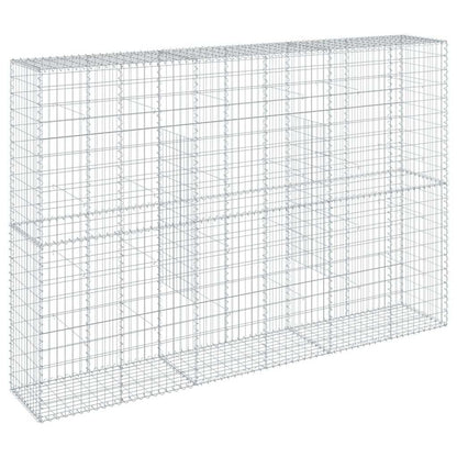 Cesto Gabbione con Copertura 300x50x200 cm in Ferro Zincato