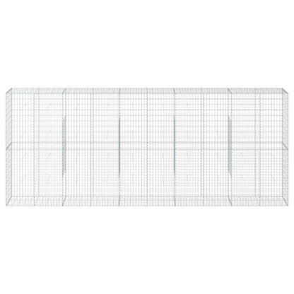 Cesto Gabbione con Copertura 500x50x200 cm in Ferro Zincato - homemem39