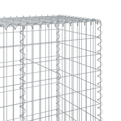 Cesto Gabbione con Copertura 800x50x200 cm Ferro Zincato | homemem39