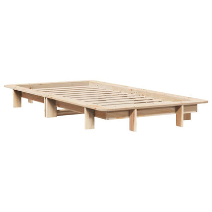 Giroletto senza Materasso 100x200 cm in Legno Massello di Pino - homemem39