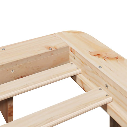 Letto senza Materasso 120x190 cm in Legno Massello di Pino | homemem39