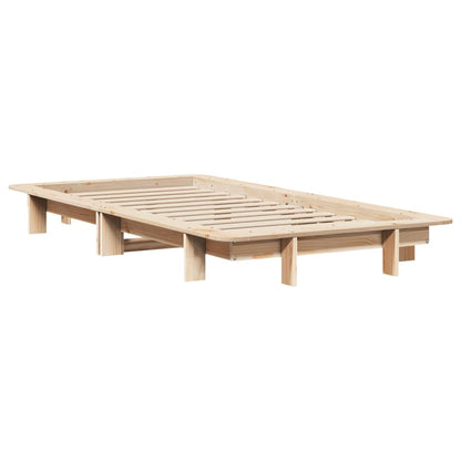 Letto senza Materasso 90x190 cm in Legno Massello di Pino | homemem39