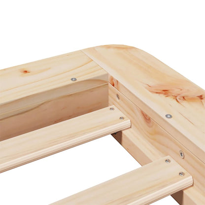 Letto senza Materasso 75x190 cm in Legno Massello Pino | homemem39