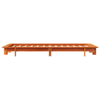 Letto senza Materasso Marrone Cera 75x190 cm in Legno di Pino | homemem39