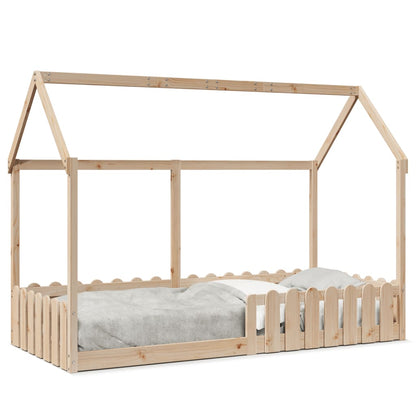 Giroletto Casetta per Bambini 90x200 cm Legno Massello di Pino - homemem39