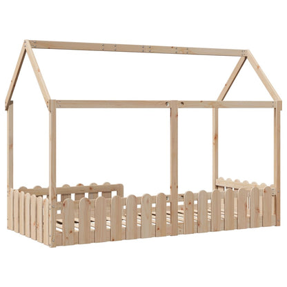 Giroletto Casetta per Bambini 90x200 cm Legno Massello di Pino - homemem39