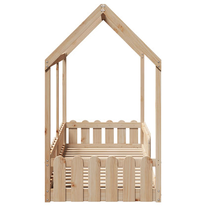 Giroletto Casetta per Bambini 80x200 cm Legno Massello di Pino - homemem39