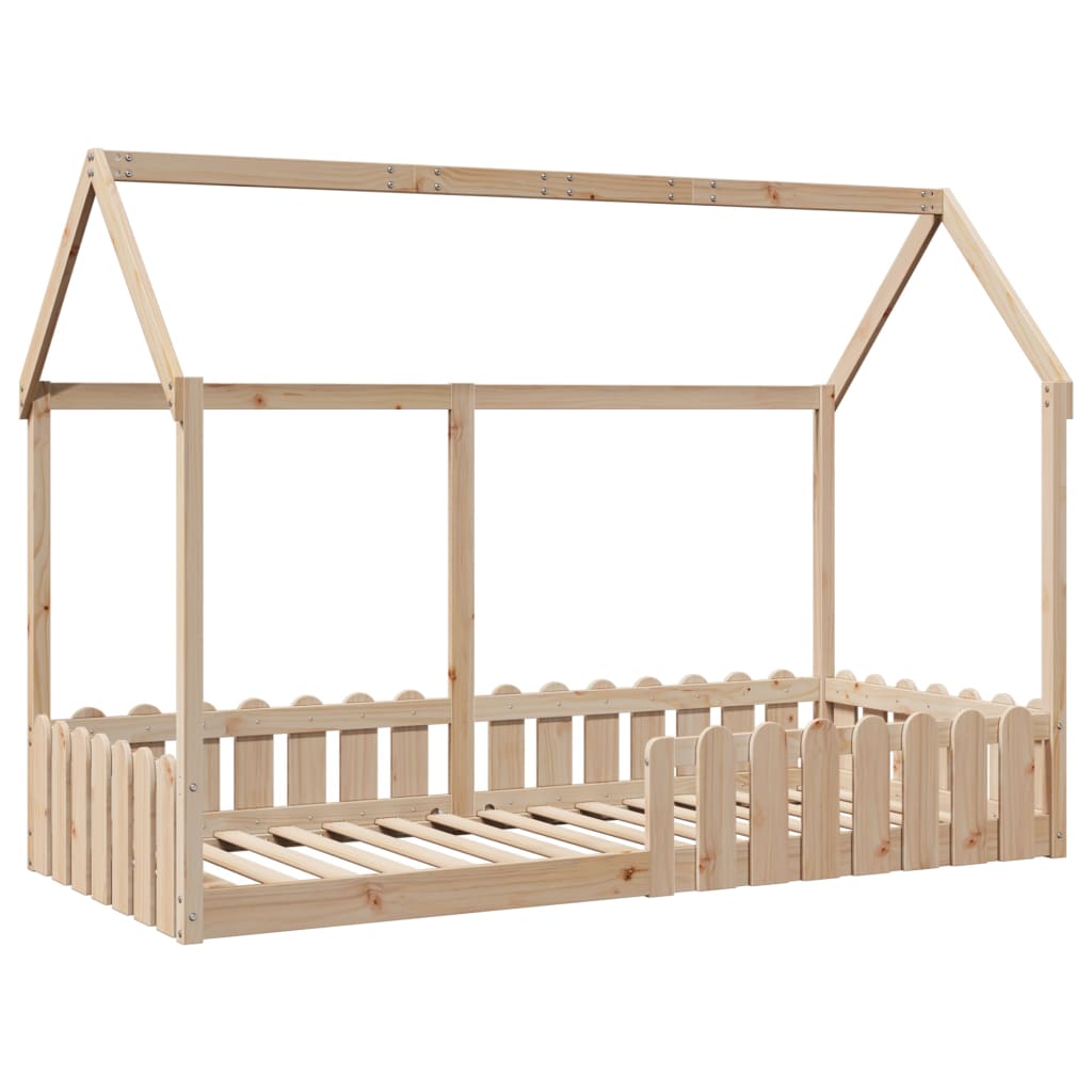 Giroletto per Bambini 90x190 cm in Legno Massello di Pino - homemem39