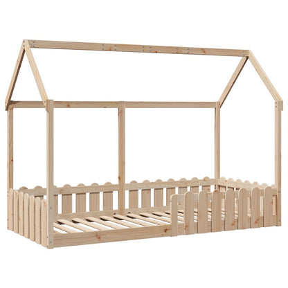 Giroletto per Bambini 90x190 cm in Legno Massello di Pino - homemem39