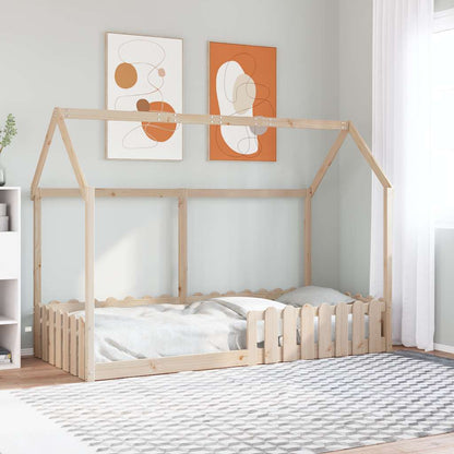 Giroletto per Bambini 90x190 cm in Legno Massello di Pino | homemem39
