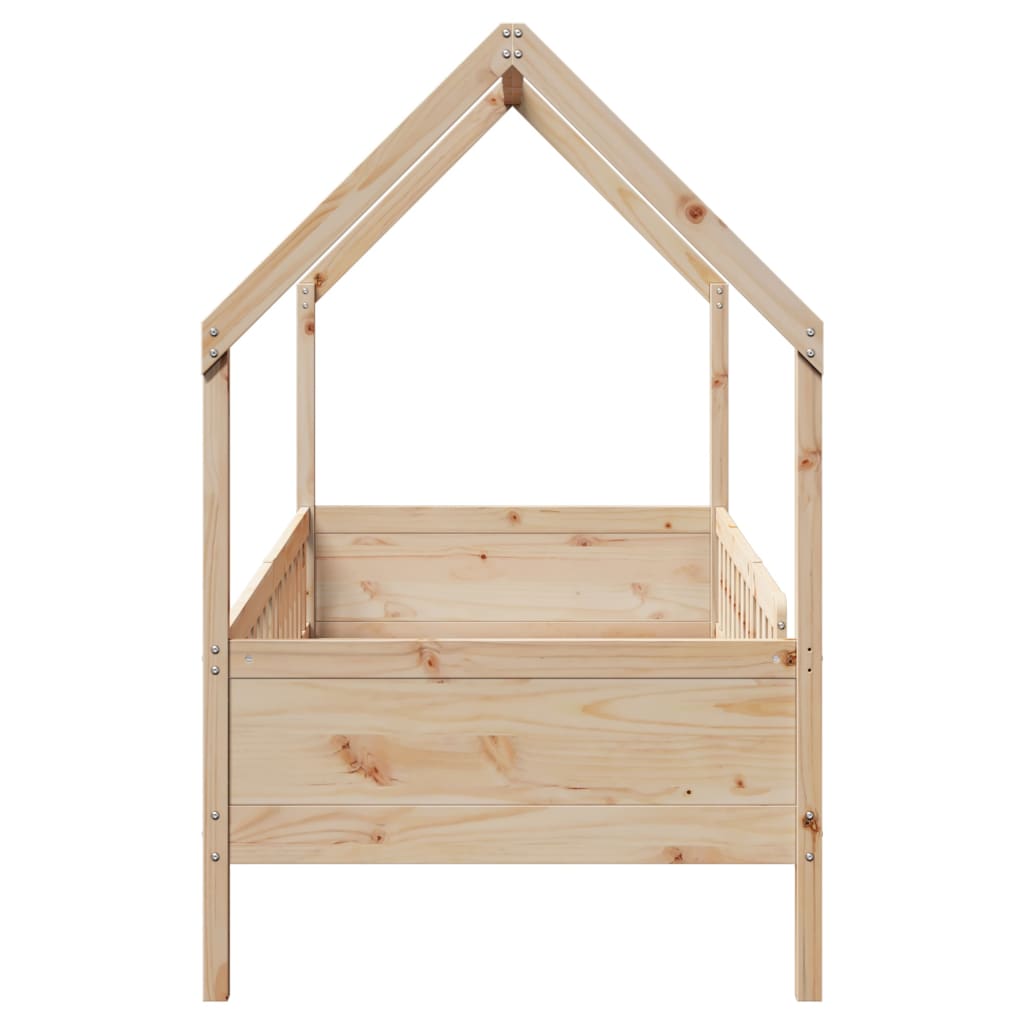 Giroletto Casetta per Bambini 90x200 cm Legno Massello di Pino - homemem39