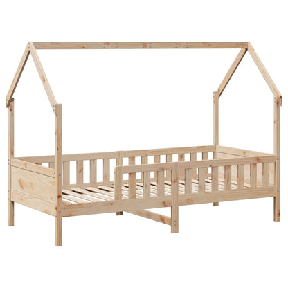 Giroletto Casetta per Bambini 80x200 cm Legno Massello di Pino - homemem39