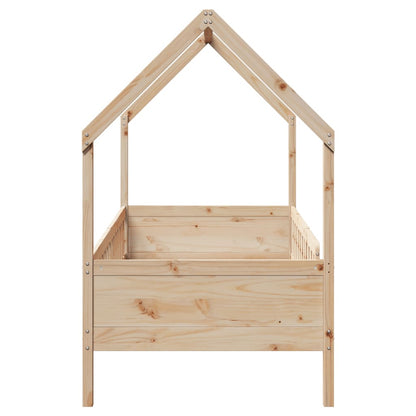 Giroletto Casetta per Bambini 80x200 cm Legno Massello di Pino | homemem39