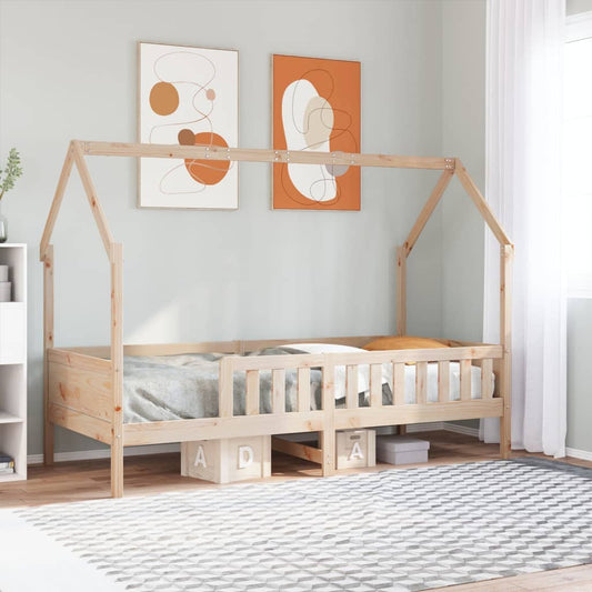 Giroletto per Bambini 90x190 cm in Legno Massello di Pino | homemem39