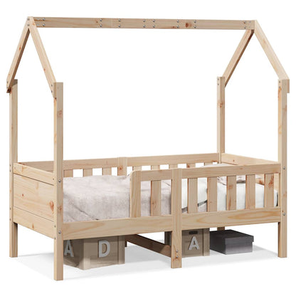 Giroletto Casetta per Bambini 80x160 cm Legno Massello di Pino | homemem39